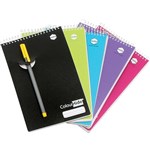 Marbig Colourhide Pocket Notebook 112x77mm Pack 5 Assorted Colours