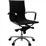 AERO MIDBACK MANAGER CHAIR WITH ARMS  W 590 x D 610 x H 930990mm Black