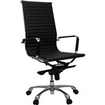 AERO HIGHBACK MANAGER CHAIR W 590 x D 610 x H 10901160mm Black PU