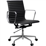 AERO MIDBACK MANAGER CHAIR W 590 x D 610 x H 930990mm Black leather