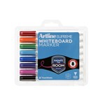 Artline Supreme Whiteboard Marker Bullet 15mm  Anitmicrobial Assorted Pack Of 8
