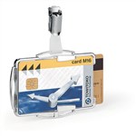 Durable Card Holder RFID SECURE DUO Silver Pack Of 10