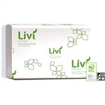 Hand Towel Multifold 1 Ply 200 Sheets  230mm x 225mm 7200 Box of 20 Packs