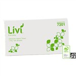 Livi Everyday Hand Towel Ultraslim 1 Ply 150 Sheets Box of 16 7201