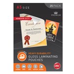 GBC Laminating Pouches A5 125 Micron Adhesive Back Pack of 25