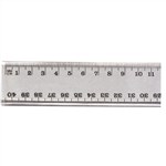 40cm Plastic Graphic Ruler Clear