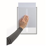 Durable Duraframe Static Cling Info Pocket A4 Grey