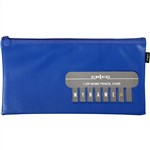 Celco Pencil Case Name 1 Zip Medium 338x174mm Blue