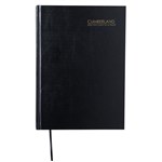 2025 Cumberland  Diary 2 Days to a Page  A4 Black Hard Cover 