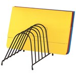 MARBIG WIRE ANGLED ORGANISER File 6 Slots Black 