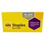 Marbig Staples No266  Box Of 5000