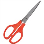 Marbig Economy Scissors Small 158mm 625Inch Orange Handle