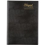 2025 Cumberland Elegant Diary  A5 Day To Page Soft Cover Black