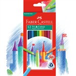 FABERCASTELL TRI GRIP PENCILS Coloured Assorted Pack of 12