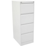 Go Filing Cabinet 4 Draw H1321xW460xD620mm White Satin