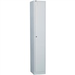  GO Locker 1 Door 305W x 455D x 1830mmH Silver Grey