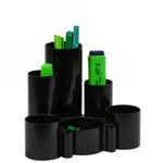 Italplast Desk Tidy Black Recycled 