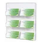 DEFLECT O BUSINESS CARD HOLDER Wall Mount 6 Pocket 