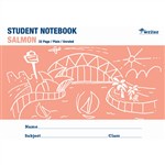 Writer Student Note Book  Salmon  32 Page  Plain Unruled