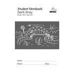 Writer Student Note Book Dark Grey 64 Page S Ruled 10mm 