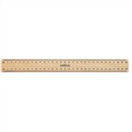 Polished Metal Edge Ruler 30cm Ruler Each