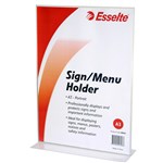 Esselte Menu Sign Holder A3 Double Sided Portrait 