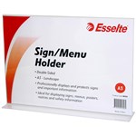 Esselte Menu Sign Holder A3 Double Sided Landscape 