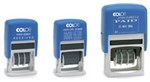Colop S160 L5B Mini Dater ENTERED 4mm Type Blue Red 