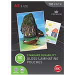 GBC LAMINATING POUCHES A5 80 Micron Gloss Bx100 