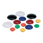MAGNETIC BUTTONS 40mm Black Pk10 