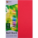 Quill A4 XL Multiboard 210gsm Red Pk50