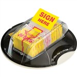 Post It Flag Desk Dispenser  Sign Here Flags Pk200