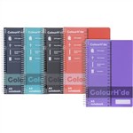 COLOURHIDE PP NOTEBOOKS A5 Assorted Colours  200 Page 