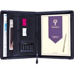 DEBDEN PORTFOLIO COMPENDIUM Deluxe Exec Zippered Calc Blk 