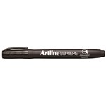 Artline Supreme Permanent Marker Anti Microbial Bullet 10mm Black Box of 12