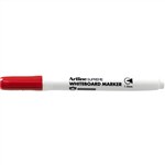 Artline Supreme Whiteboard Marker Bullet 15mm Red  Anitmicrobial Box Of 12 