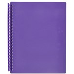 Refillable Display Book A4 20 Pocket Purple Each