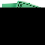 AVERY SPIRAL SPRING FILES Green Printed Black Bx 25