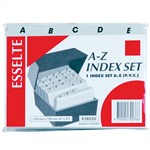 Esselte Index File Card Pvc AZ 152x102mm 6x4 Grey