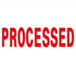 Deskmate Pre Ink Stamp Processed Red