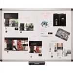 JUSTICK WHITEBOARD Aluminium Frame 600x900mm Wht 