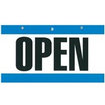 Geo Sign 75x150mm OpenClosed BlueWhite