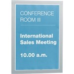 DURABLE DURAFRAME SIGN HOLDER Silver A4 Adhesive Back Pack of 2