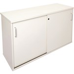 Credenza Sliding Doors  1200mmW x 450mmD x 730mmH  All White