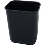 Polymer Waste Bin Rectangular 39 Litres Black  