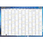  Writeraze Year Planner Unframed 500x700mm Blue 