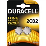Duracell Button 3v Batteries DL2032 Lithium Pk2