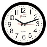 Carven Wall Clock 300mm Round Black