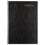 Casebound Diary A5  2 Days To A Page  Black Hard Cover  Hourly appointments 8am  5pm Mon to Sun