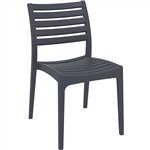 Ares Hospitality Chair Anthracite 480W x 580D x 820H x 450 No Arms Boxed